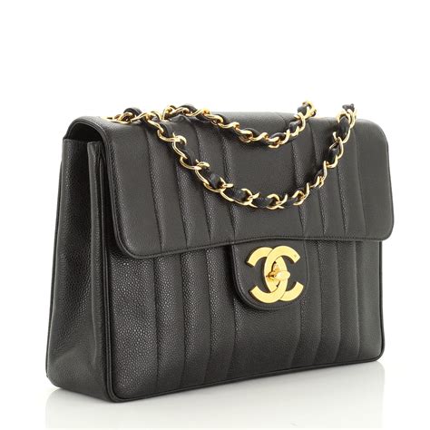 chanel quilted vertical flap bag